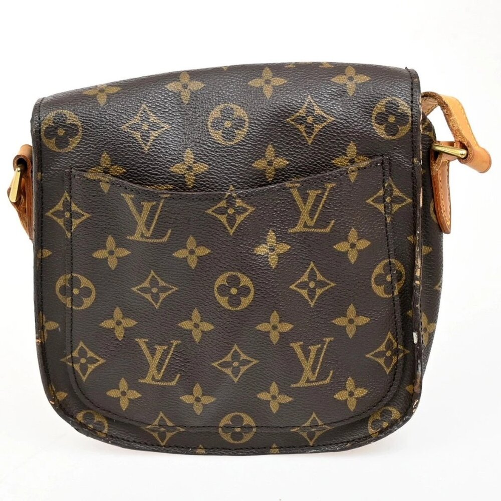 LOUIS VUITTON Saint Cloud MM Shoulder Bag Monogram Leather Brown M51243 31MA062 - Picture 5 of 16